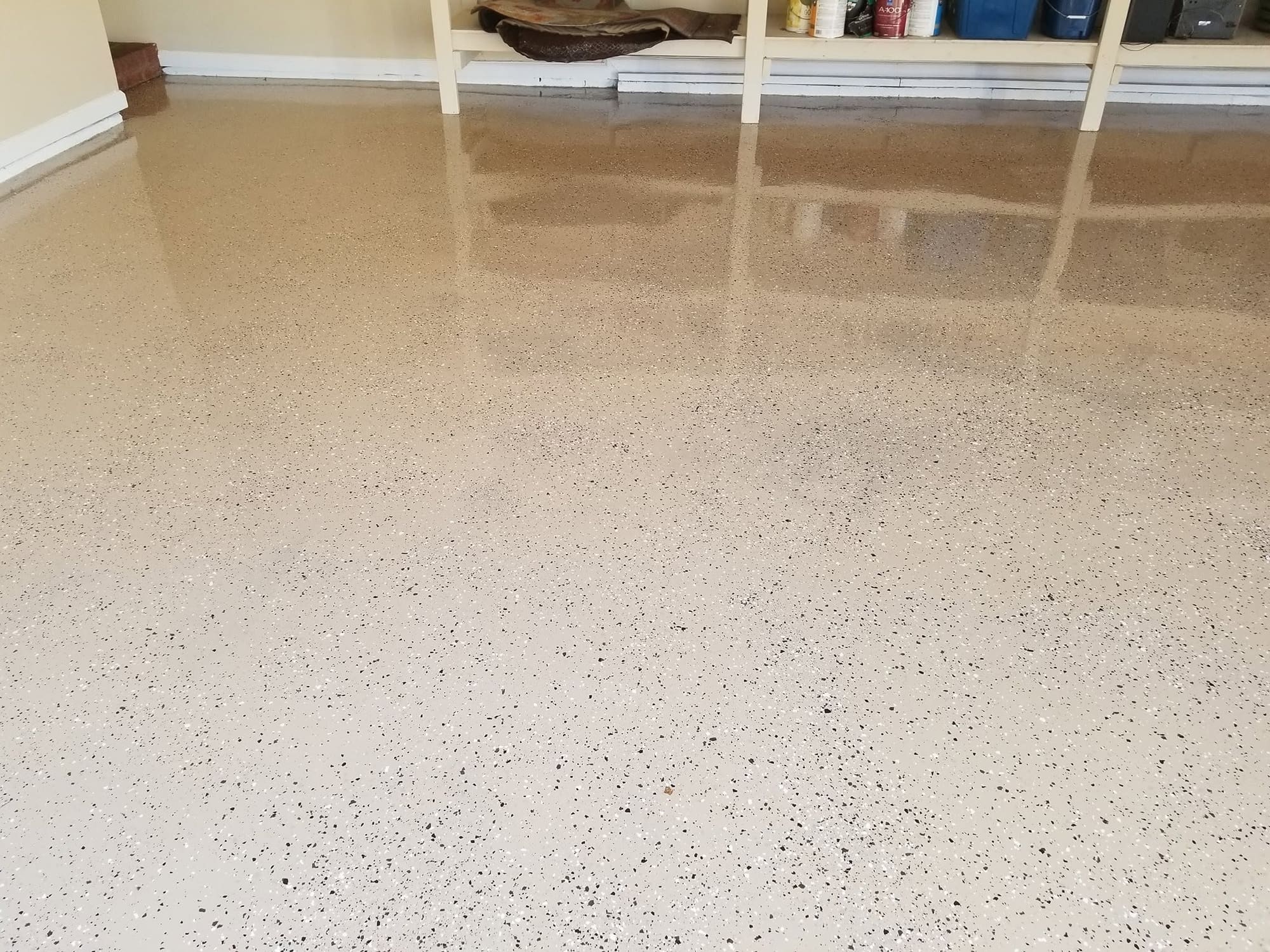 After: garage floor transformation
