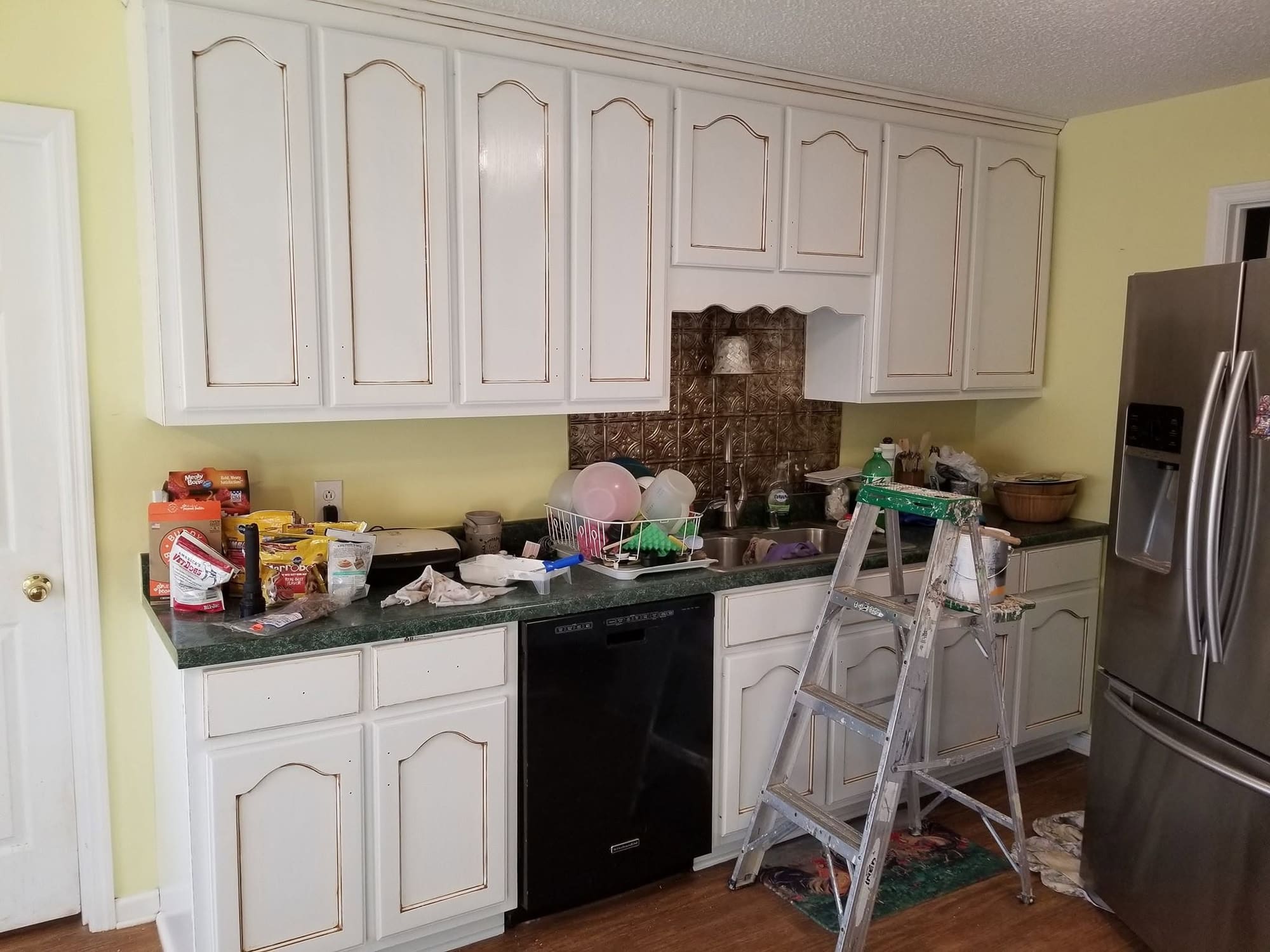 After: kitchen cabinet transformation