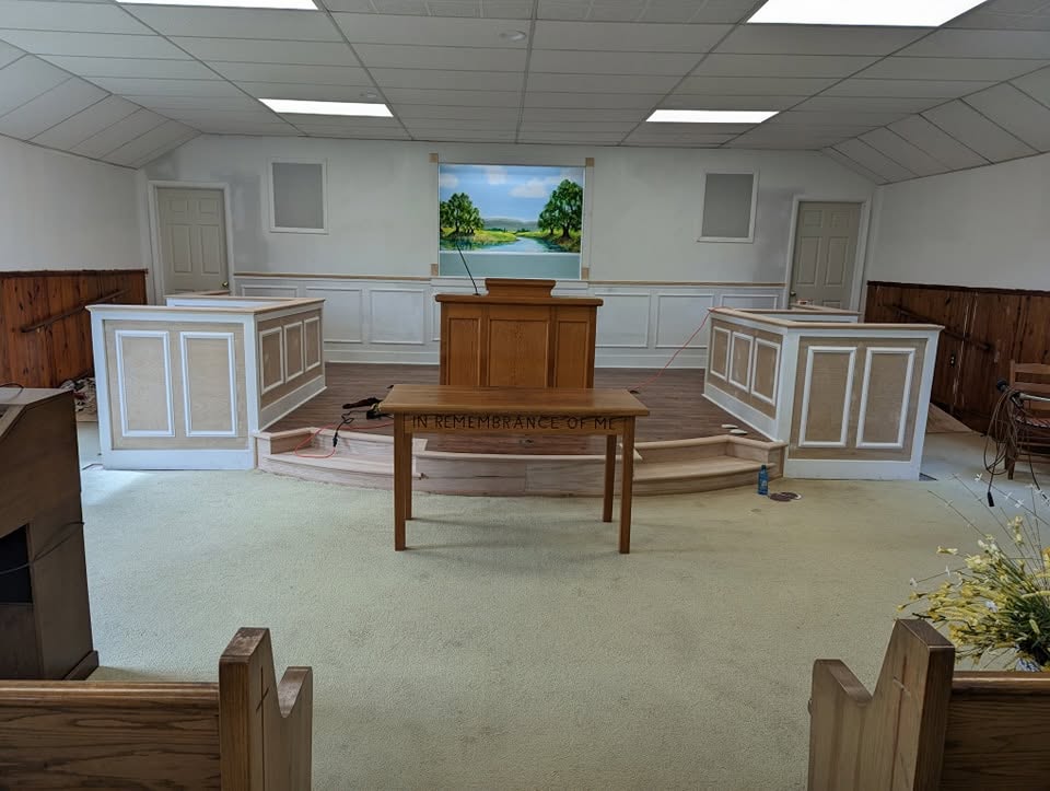 Before: church interior transformation