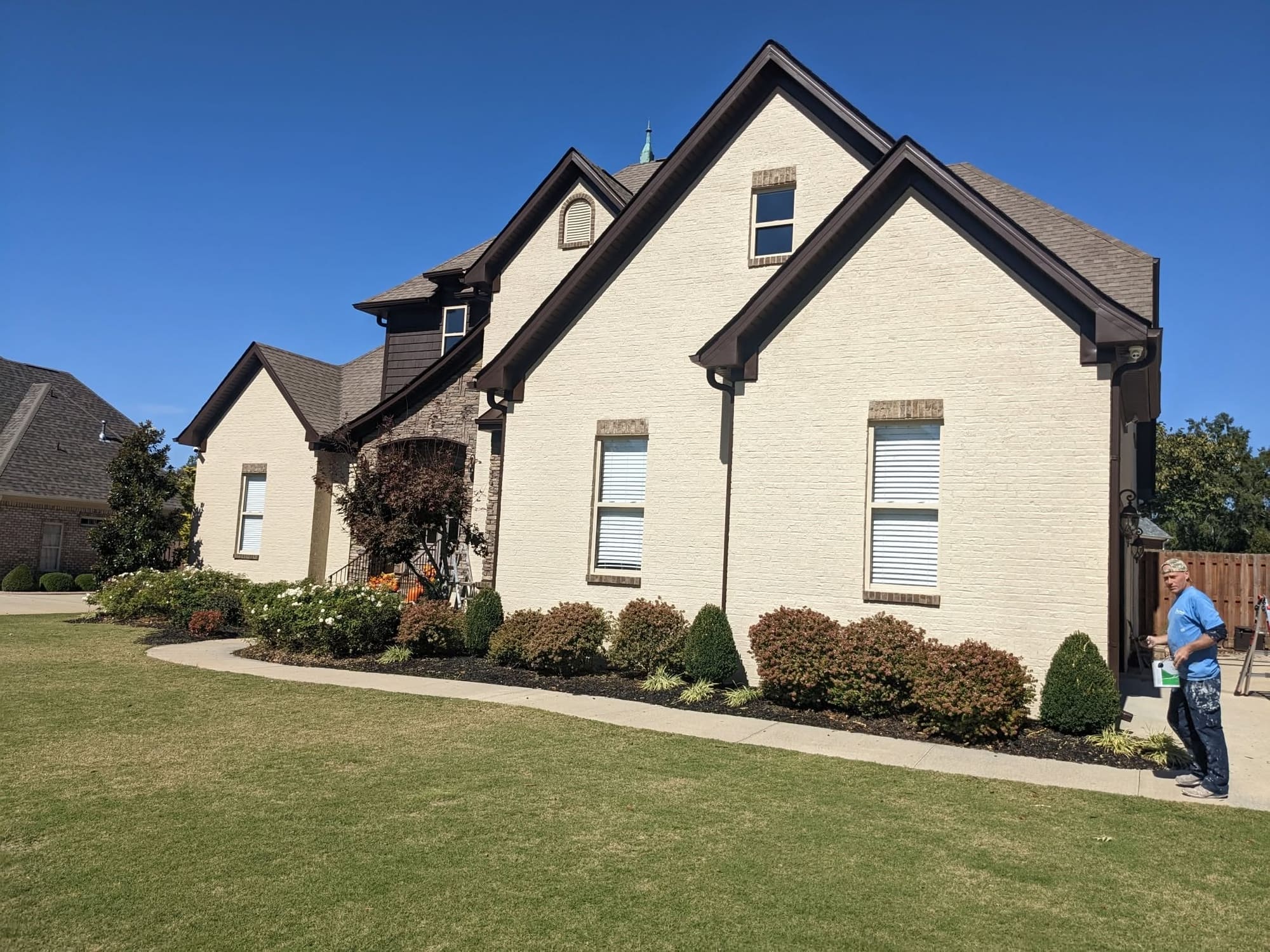 After: brick exterior transformation