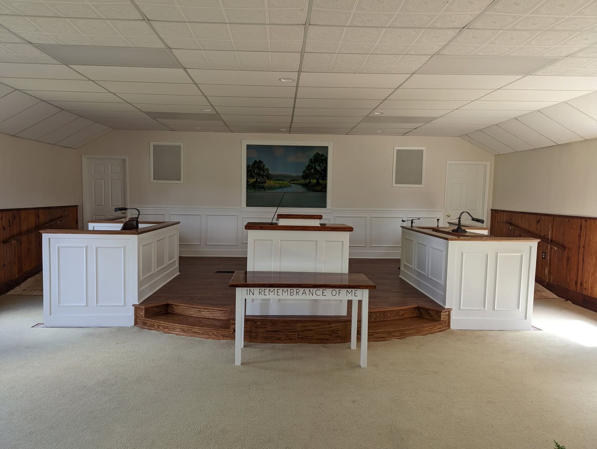 After: church interior transformation