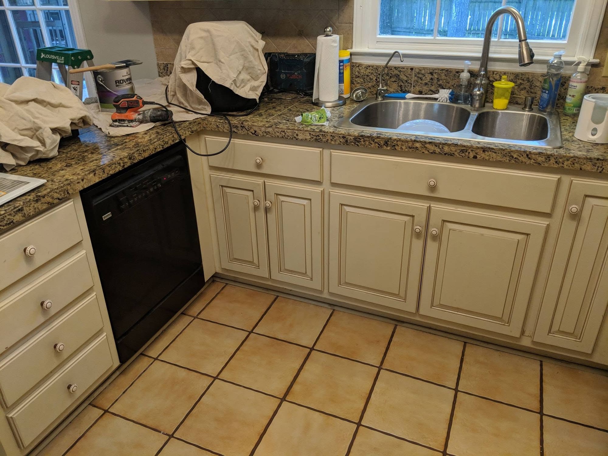 Kitchen project, project photo supplied by Pope's Painting